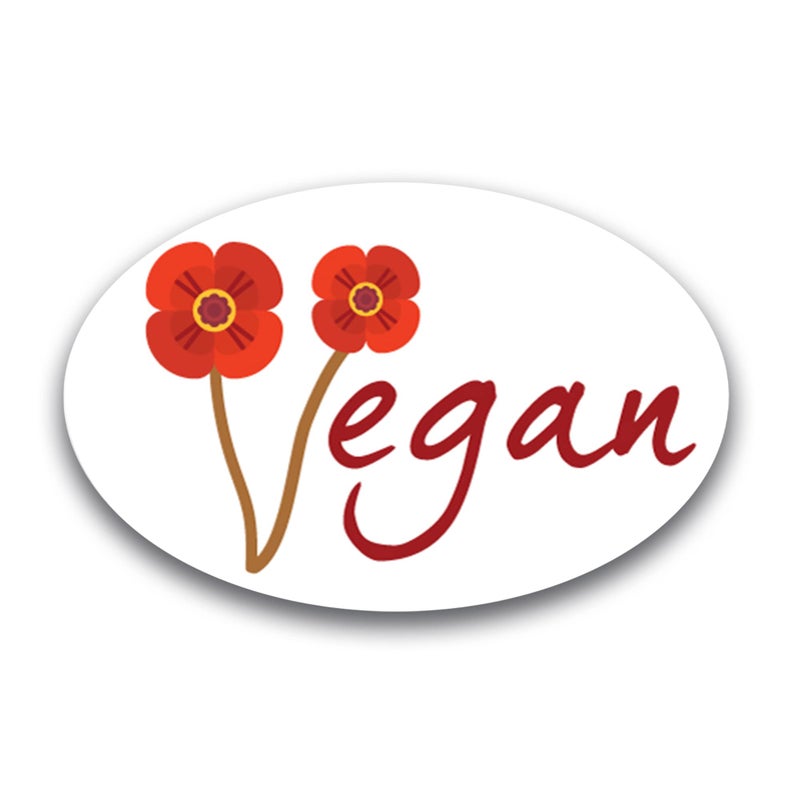 Magnet Me Up Vegan All Natural Colors Oval Magnet Decal 4x6 Inches Heavy Duty Automotive Magnet for Car Truck SUV