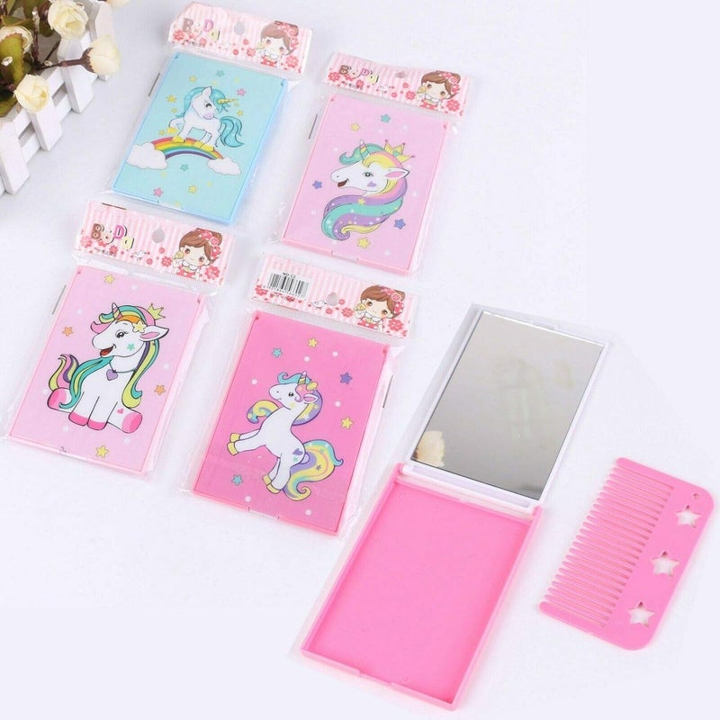 Perpetual Bliss Perpetual Bliss Foldable Mirror and Comb Set for Children Kids Girls Boys Birthday Return Gifts Pack of 3  - Image 1