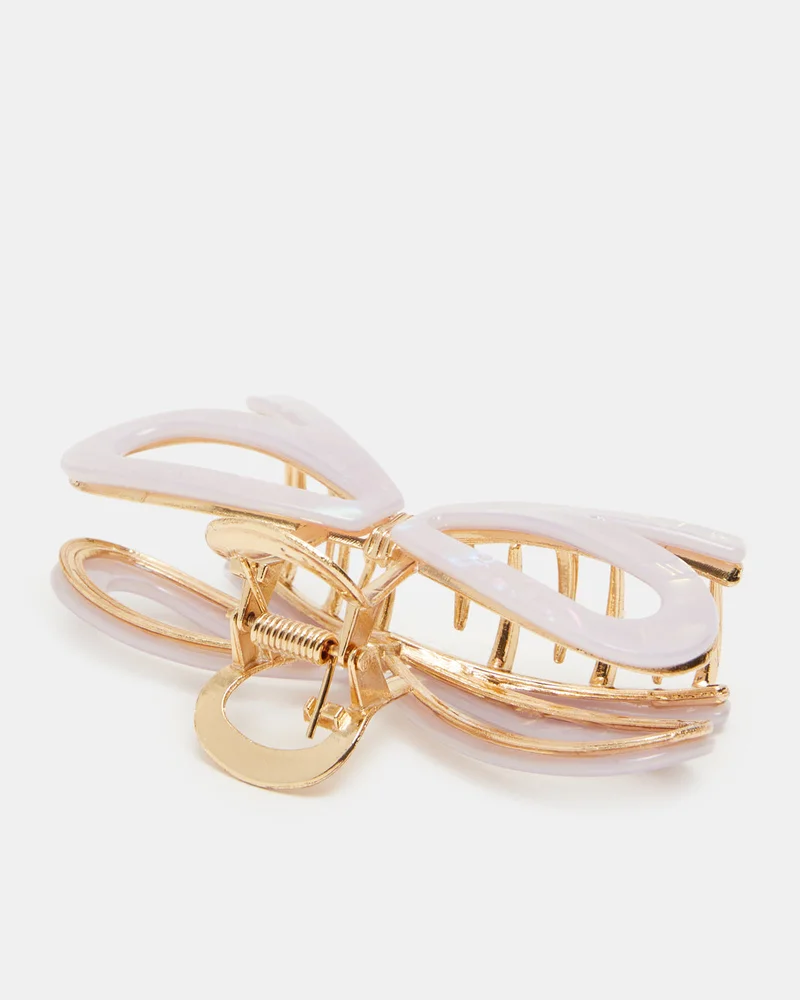 REDTAG Girls Gold Embellished Hair Claw