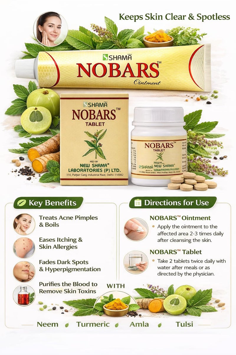 New Shama Nobars (2 * 50g Ointment And 2 * 40Tablet) - Image 2