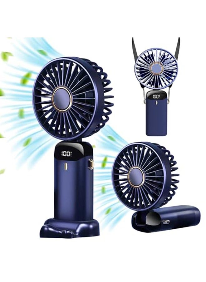DMG TECH Mini Handheld Fan,Foldable Mini Fan,Portable Personal Fan,90° Adjustable,USB Rechargeable  - Image 1