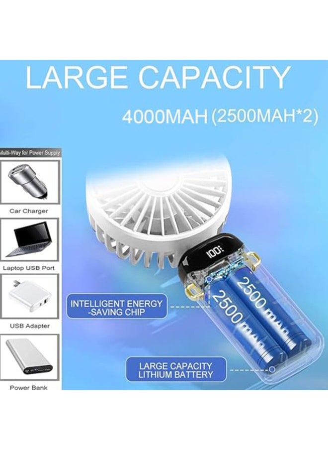 DMG TECH Mini Handheld Fan,Foldable Mini Fan,Portable Personal Fan,90° Adjustable,USB Rechargeable  - Image 5