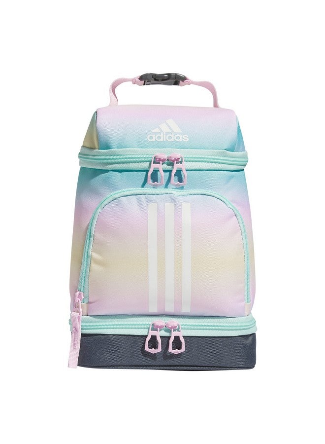 adidas Excel Bags, Lunch Cooler with Zipper, Pocket for Ice Pack, and Clip, Temperature Control Insulation, Gradient Flash Aqua/Orchid Fusion Purple, One Size - Image 1