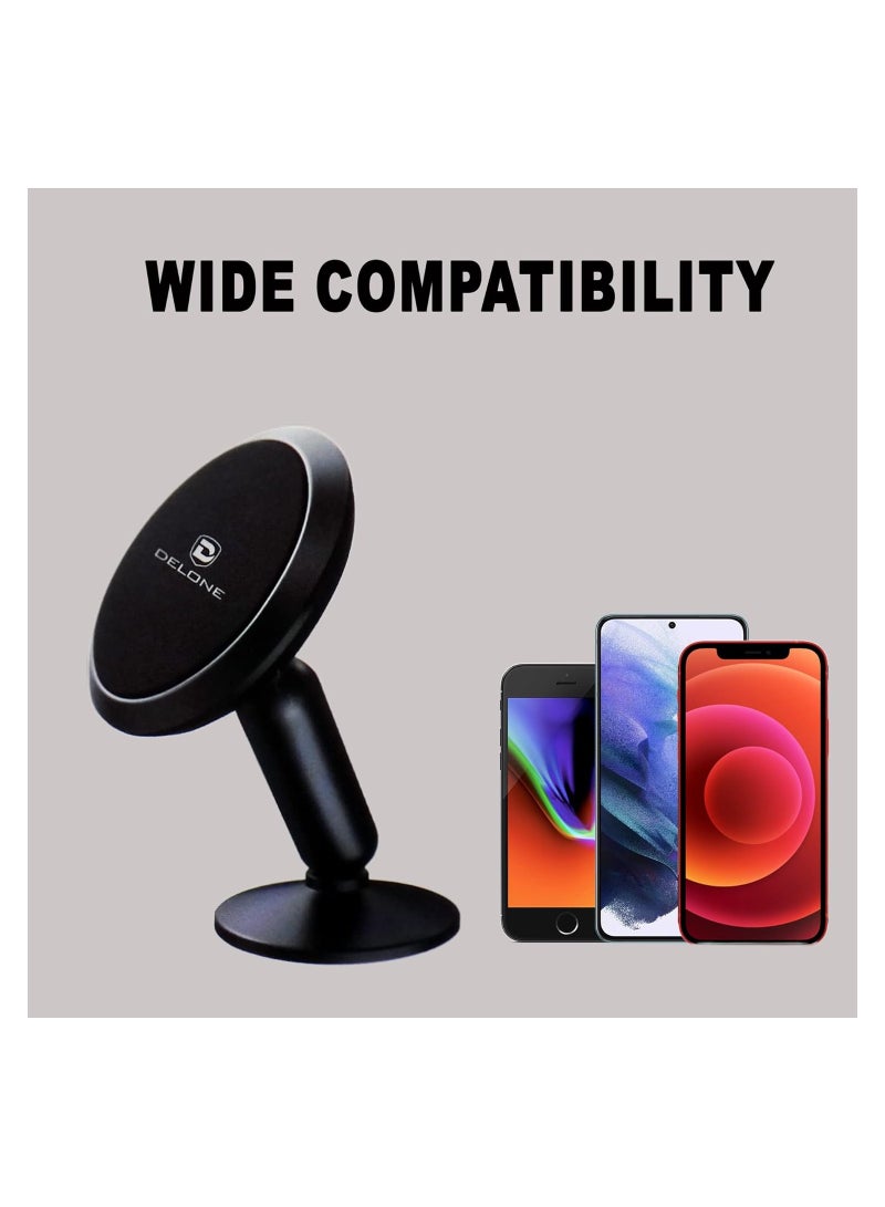 Delone Magnetic Car Phone Holder Compatible with iPhone 14 Pro/14 Pro Max/13Pro Max/iPhone 13/iPhone 12/11/XR, Samsung S22Ultra/S9/S8/A70, Huawei, Google Pixel 7 Pro, OnePlus - Image 4