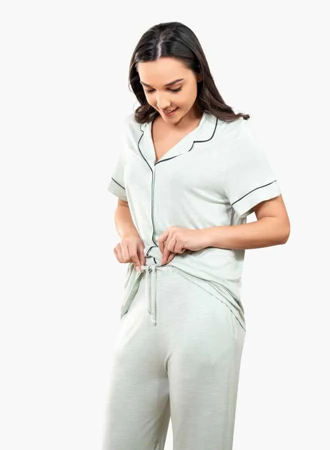 Aadaraya Ss Classic Long Pj Set For Female