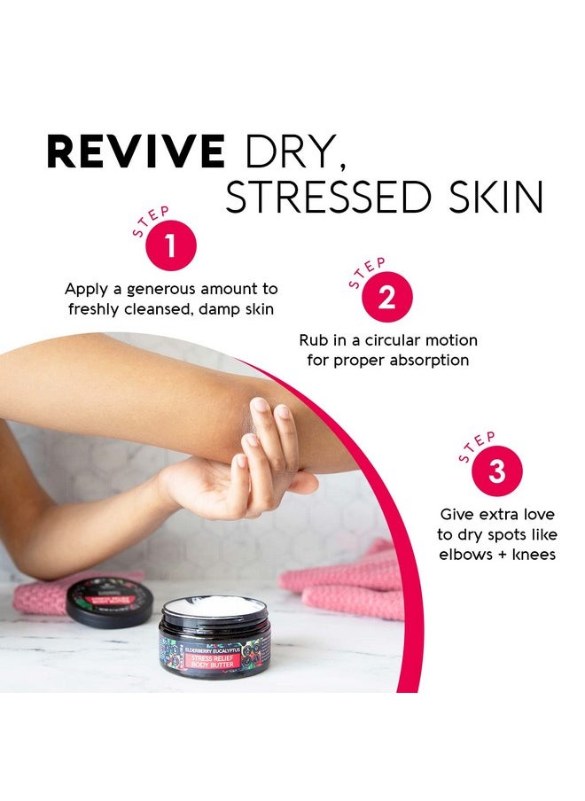 Nature's Beauty Nature's Beauty Elderberry Eucalyptus Stress Relief Body Butter Multi-Pack - Luxury Moisturizer, Unwind + Restore Your Skin, Made w/Shea Butter, Avocado + Sweet Almond Oil, 6.7 oz (2 Pack)  - Image 3