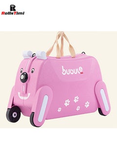 RollsTimi  Kid's Doggie Suitcase, Can Be Ridden, Can Sit, Pink  - Image 5