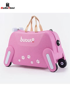 RollsTimi  Kid's Doggie Suitcase, Can Be Ridden, Can Sit, Pink  - Image 3