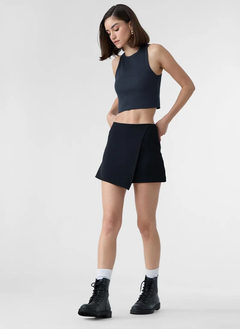 ذا سوليد ستور The Souled Store Women Midnight Mood Solid Regular Fit Knit Tops
