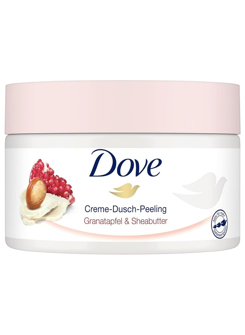 دوف مقشر وملمع الجسم من دوڤ بالرمان وزبدة الشيا ٢٢٥ مل - Image 1