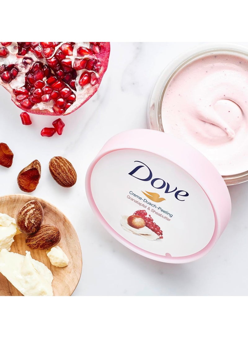 دوف مقشر وملمع الجسم من دوڤ بالرمان وزبدة الشيا ٢٢٥ مل - Image 2