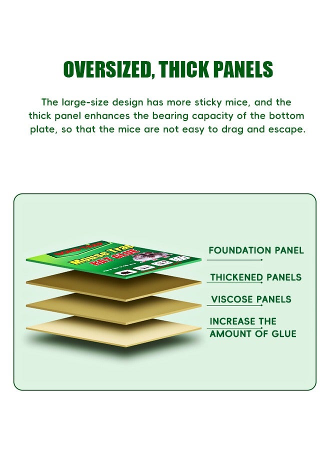 بيوند 5 عبوات من مصائد غراء الفأر ، مصائد غراء الفئران ، مصائد الفئران المحسنة الالتصاق ، الفخاخ لوحة الوسادة اللاصقة للفئران الداخلية والخارجية للمنزل - Image 3