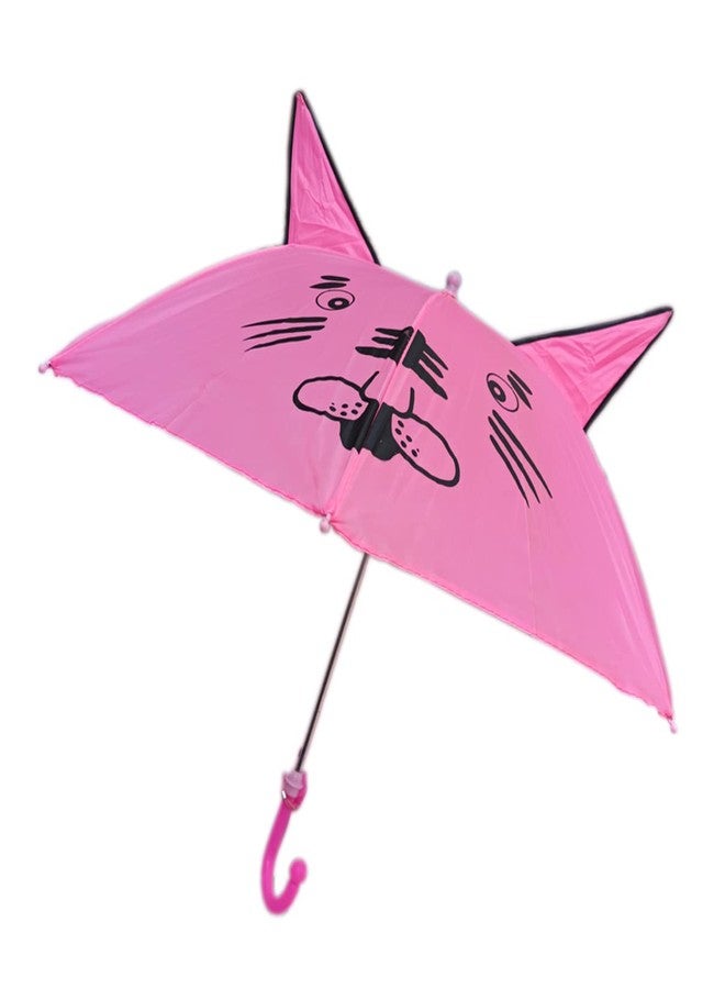 Dark Moon Umbrella for Kids Girls Stylish Kids Umbrella for Boys 5 years Hat & Ear Kids Umbrella Combo (Pack of 2) - Image 2