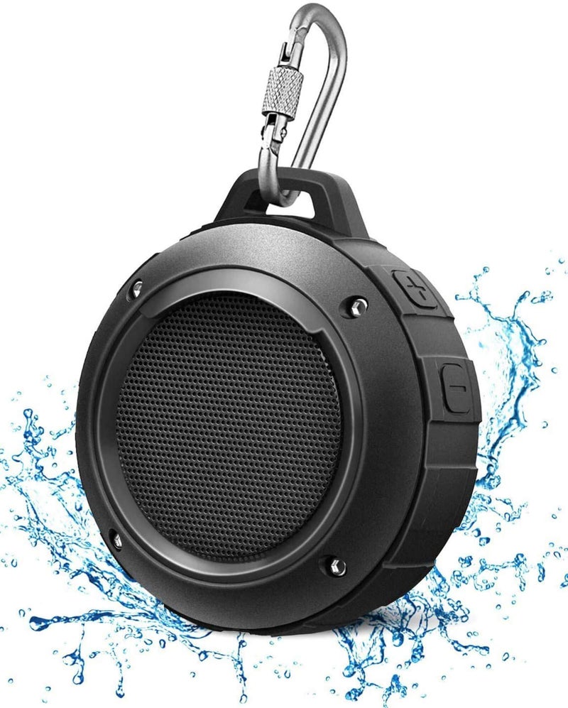 Kunodi Outdoor Waterproof Bluetooth Speaker, Wireless Portable Mini Shower Travel Speaker with Subwoofer, Enhanced Bass, Built in Mic for Sports, Pool, Beach, Hiking, Camping - Image 1