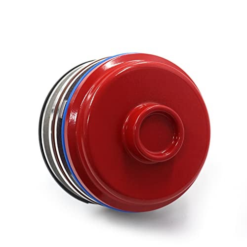 LVOUP High Performance Servo Piston Assembly with Cover & Snap Ring Compatible with Corvette 700R4 4L65E 4L70E 4L60E 1982-2014 Red - Image 4