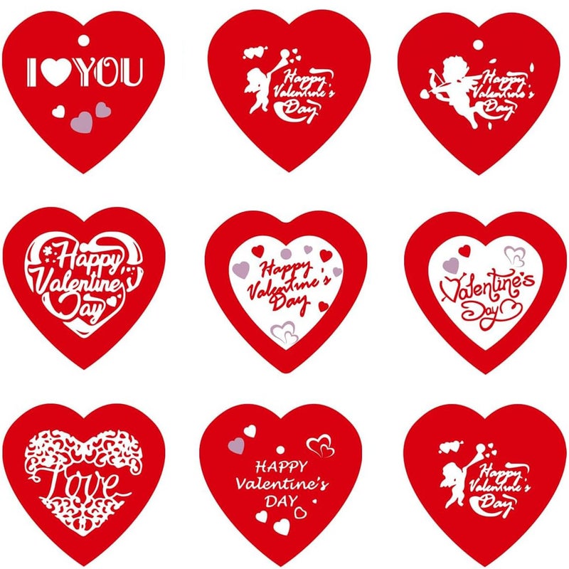 Ccswybf 80Pcs Heart Stickers for Valentines, 1.5" Valentine Sticker Love Stickers Valentines Labels Stickers for Valentine's Day Party - Image 1