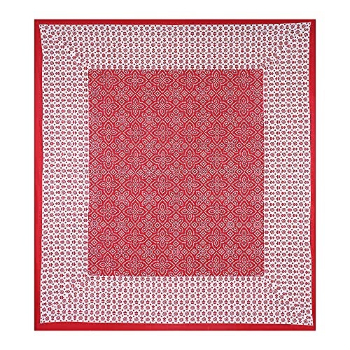 Ealth Kart Premium 100% Cotton Rajasthani Jaipuri Traditional King Size Double Bedsheet with 2 Pillow Covers (Red-2) - Image 2