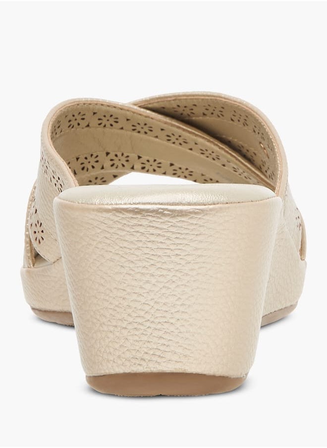 Le Confort - Lazer Cut Slip-On Sandals - Image 1