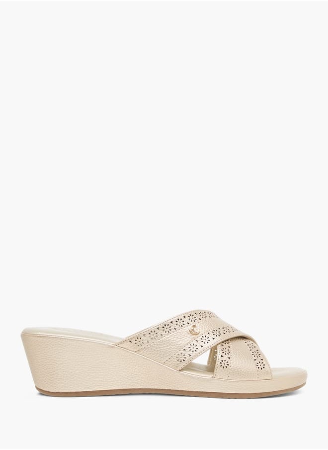 Le Confort - Lazer Cut Slip-On Sandals - Image 1