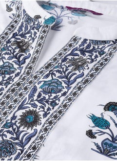 Libas Printed Straight Kurta with Printed Palazzo with Pockets Set by Styli  - Image 5