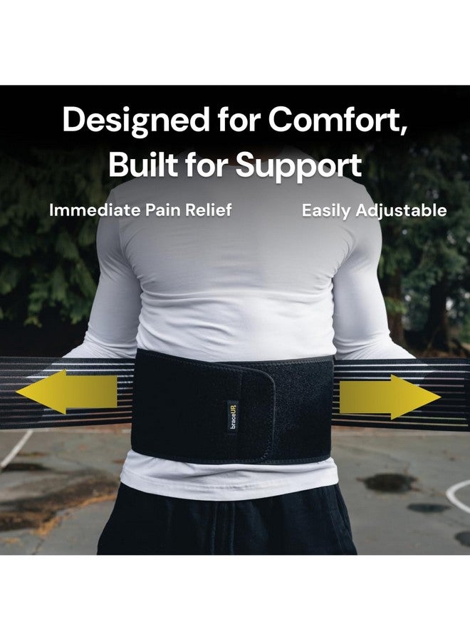 BraceUP BraceUP Back Support Belt for Men and Women - Breathable Waist Lumbar Support Lower Back Brace for Sciatica, Herniated Disc, Scoliosis Lower Back Pain Relief, with Dual Adjustable Straps (XXL)  - Image 2
