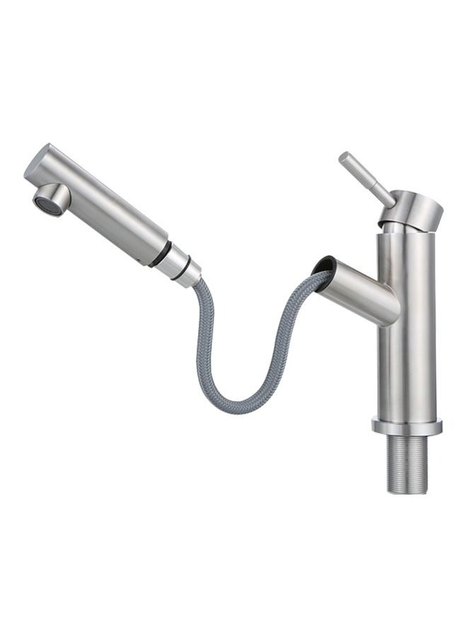 Loquat Single handle swivel pull-down kitchen faucet, pull-down kitchen faucet, kitchen faucet with 2 spray modes, stainless steel 360° swivel single handle faucet, pull-out faucet for kitchen sink, single hole basin faucet - Image 4