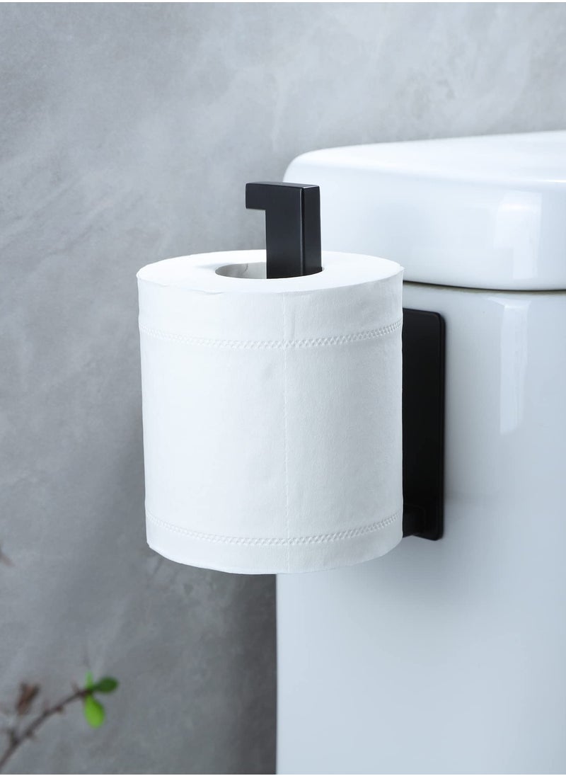 HaHaHai - Adhesive Toilet Paper Holder - No Drilling Toilet Roll Holder for Bathroom, SUS 304 Stainless Steel(Black) - Image 1