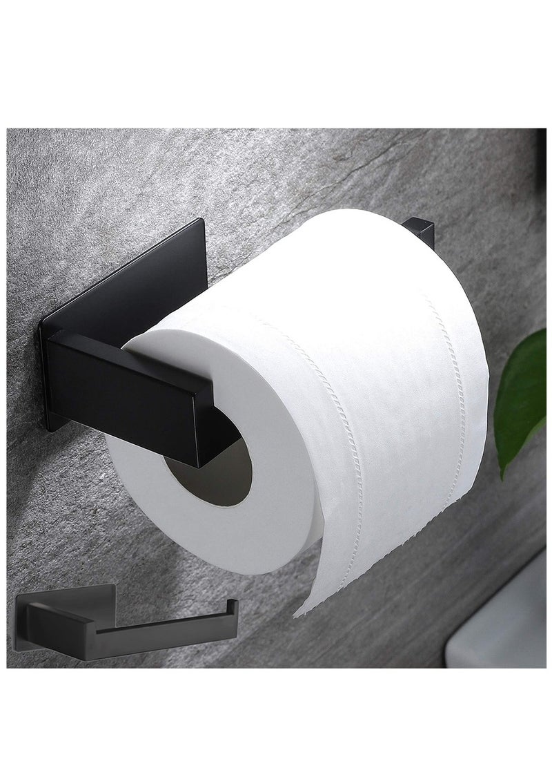 HaHaHai - Adhesive Toilet Paper Holder - No Drilling Toilet Roll Holder for Bathroom, SUS 304 Stainless Steel(Black) - Image 1