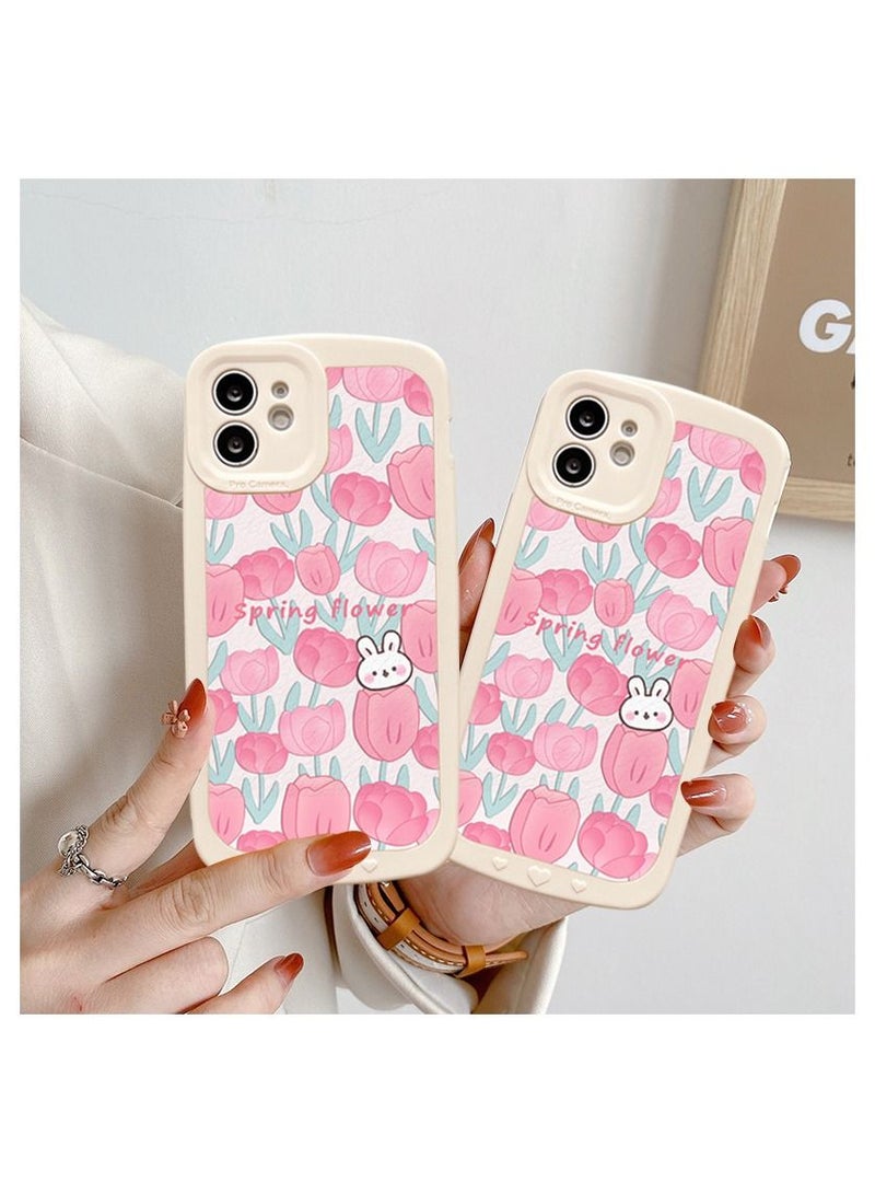 Loquat Cartoon Flowers Silicone Soft Shell Apple Phone Case - Image 2