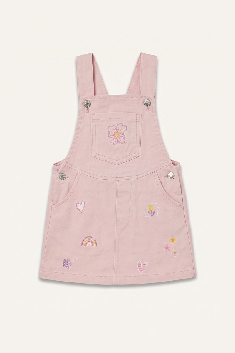 DeFacto Pink BabyGirl Baby Girl Regular Fit 100% Cotton Long Sleeve Woven Dress Casual - Image 4