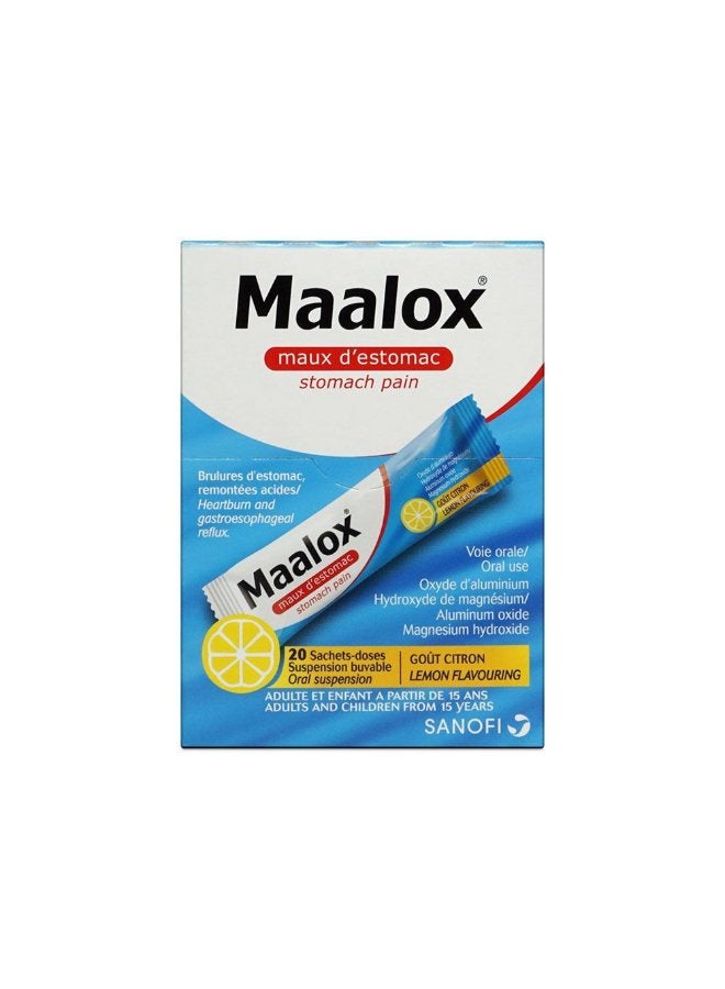 maalox plus Maalox Lemon Flavouring Sachets 20S - Image 4