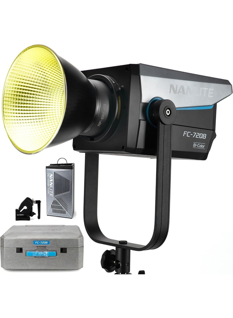نانليت مصباح FC-720B LED (Spot Light) ثنائي اللون بقدرة 750 واط، مع إمكانية تعديل درجة حرارة اللون وقاعدة تثبيت من نوع Bowens. - Image 1