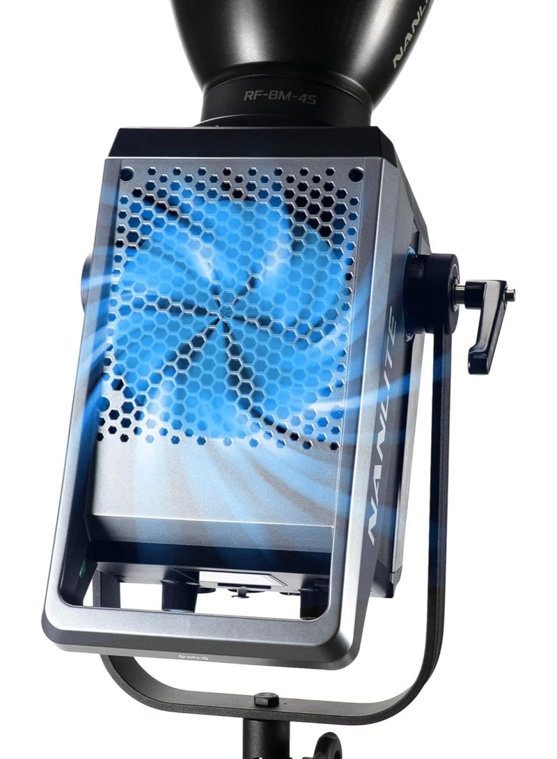 نانليت مصباح FC-720B LED (Spot Light) ثنائي اللون بقدرة 750 واط، مع إمكانية تعديل درجة حرارة اللون وقاعدة تثبيت من نوع Bowens. - Image 2