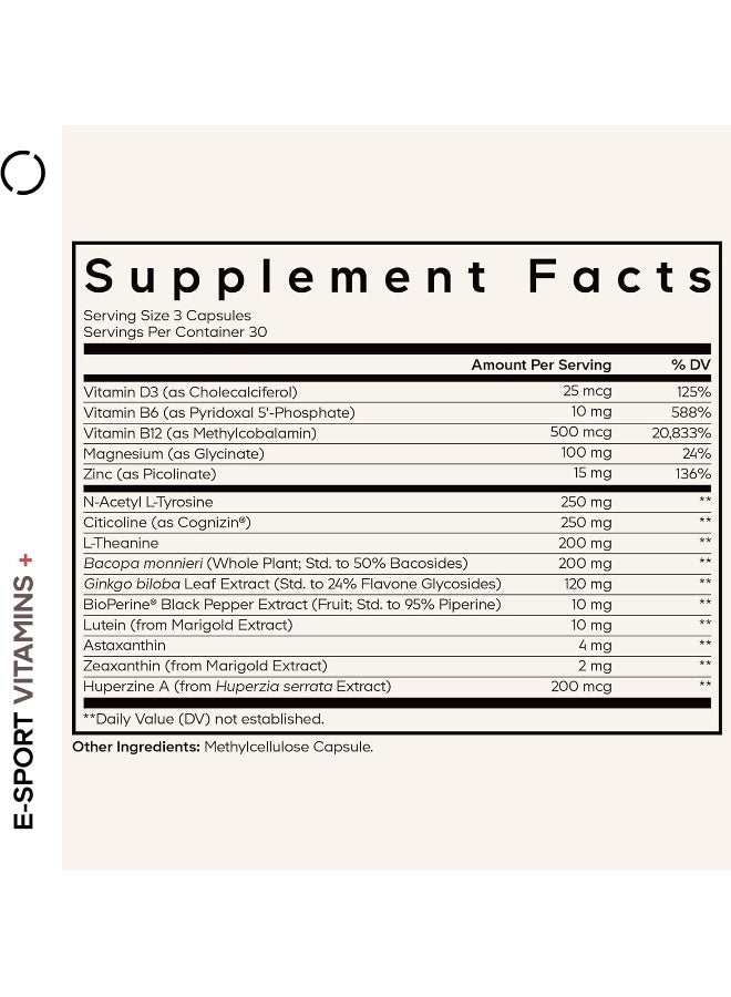 Codeage E-Sport Vitamins for Gamers, 90 Capsules - Image 2
