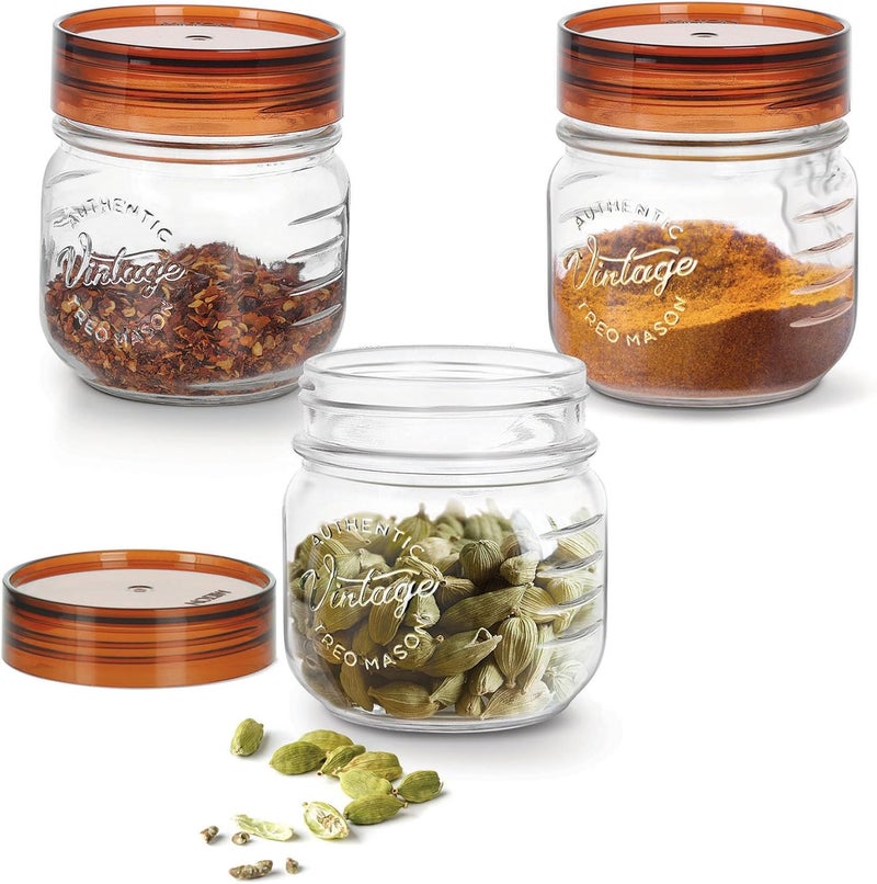 Treo Vintage Glass Jar Set with Airtight Lid - Image 1