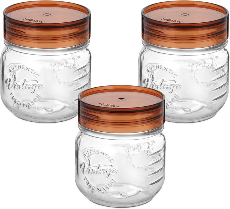 Treo Vintage Glass Jar Set with Airtight Lid - Image 2