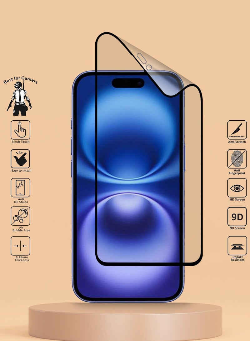 Techie 9D Matte Ceramic Screen Protector Film for Apple iPhone 16 Plus/ 15 Plus / 14 Pro Max 6 .7 Inch – Smooth Feel Anti Fingerprint Bubble Free - Image 2