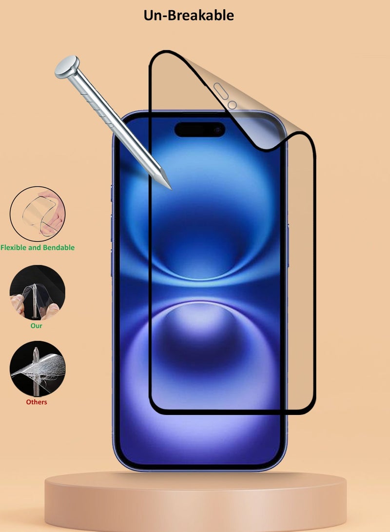 Techie 9D Matte Ceramic Screen Protector Film for Apple iPhone 16 Plus/ 15 Plus / 14 Pro Max 6 .7 Inch – Smooth Feel Anti Fingerprint Bubble Free - Image 5