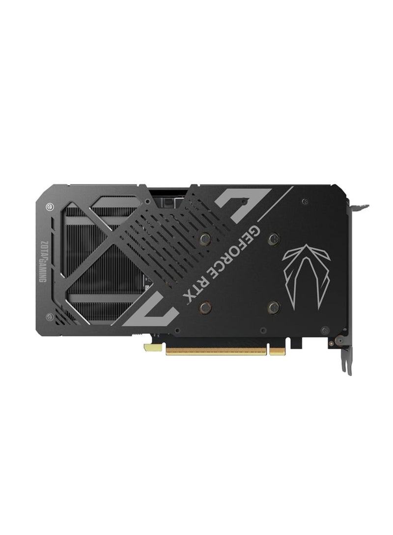 زوتاك بطاقة الرسوميات GeForce RTX 5060 Ti بسعة 16 جيجابايت GDDR7، معمارية بلاكويل، 4608 نواة CUDA، تردد 2572 ميجاهرتز، PCIe 5.0 x8، 128 بت، 28 جيجابت في الثانية، نظام تبريد IceStorm 2.0 مزدوج المروحة، مراوح BladeLink، إيقاف مروحة FREEZE، لوحة خلفية معدنية، 1x HDMI 2.1b، 3x DisplayPort 2.1b، VRR، جاهز لـ SFF، 180 واط TGP، طاقة 8 دبابيس، DirectX 12 Ultimate | ZT-B50620E-10M - Image 4