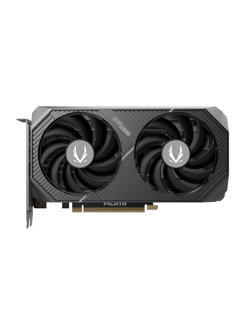 زوتاك بطاقة الرسوميات GeForce RTX 5060 Ti بسعة 16 جيجابايت GDDR7، معمارية بلاكويل، 4608 نواة CUDA، تردد 2572 ميجاهرتز، PCIe 5.0 x8، 128 بت، 28 جيجابت في الثانية، نظام تبريد IceStorm 2.0 مزدوج المروحة، مراوح BladeLink، إيقاف مروحة FREEZE، لوحة خلفية معدنية، 1x HDMI 2.1b، 3x DisplayPort 2.1b، VRR، جاهز لـ SFF، 180 واط TGP، طاقة 8 دبابيس، DirectX 12 Ultimate | ZT-B50620E-10M - Image 2