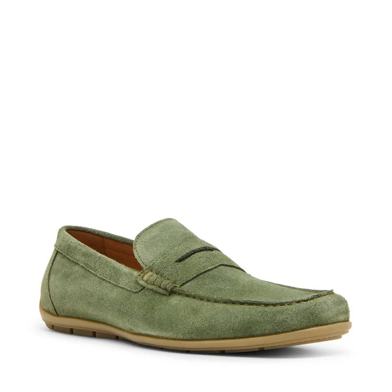ستيف مادن Piercce Men's Green Slip-Ons