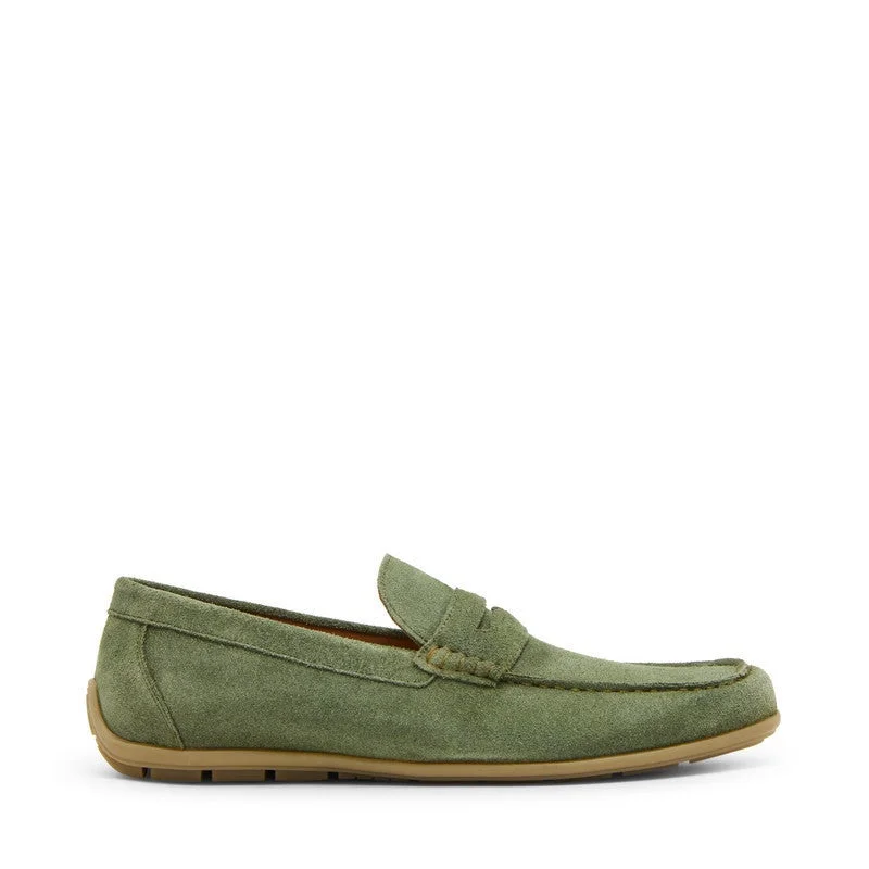 STEVE MADDEN Piercce Men's Green Slip-Ons