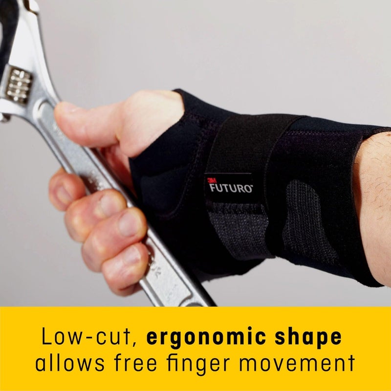 FUTURO Compression Stabilizing Wrist Brace, Right Hand, Small/Medium Size, Provides Support to Injured Wrists, Easy-to-Use Design, Three Straps Provide a Customizable Fit (48400ENR) - Image 2