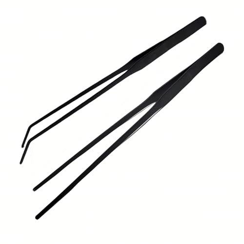 MRTIOO 2Pcs 105 Reptile Stainless Steel Long Tweezers Feeding Tongs - Image 2
