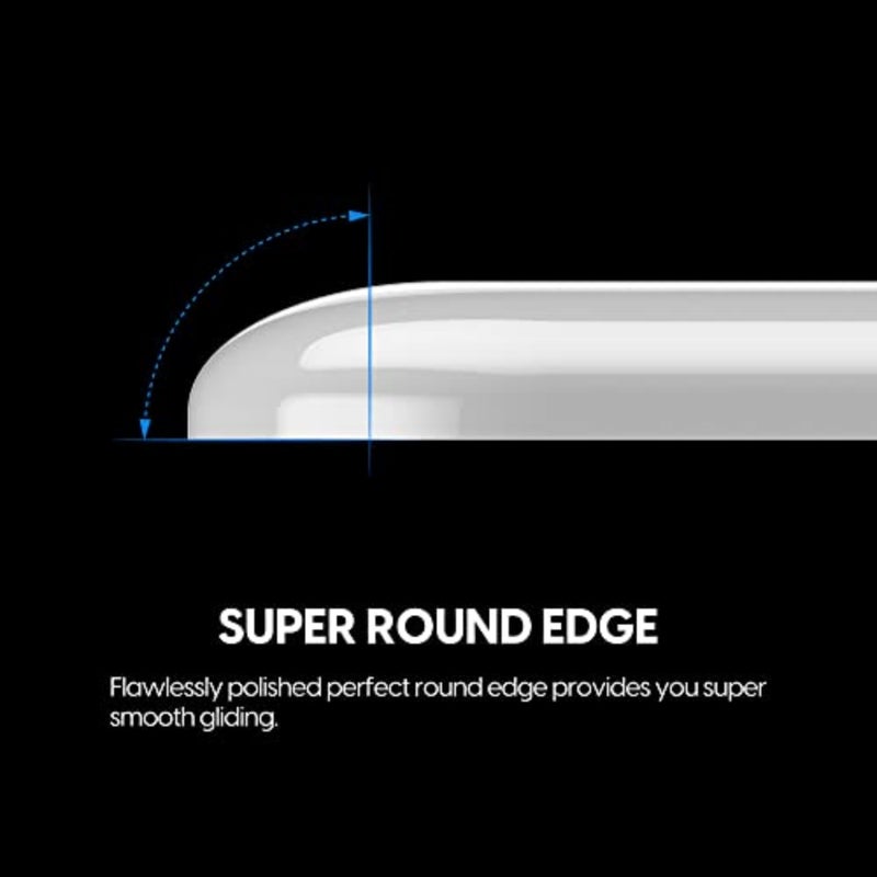 Gaming mouse feet for competitive play, made with ultra-strong flawless glass, black, fastest and smoothest glide with extreme durability - Image 3