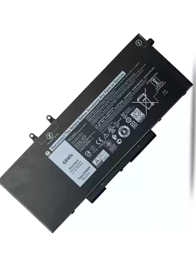 Replacement 3HWPP 68Wh Laptop Battery For Dell Latitude 5401 5410 5501 5511 & Precision 3541 3551 (4-Cell Li-Ion)