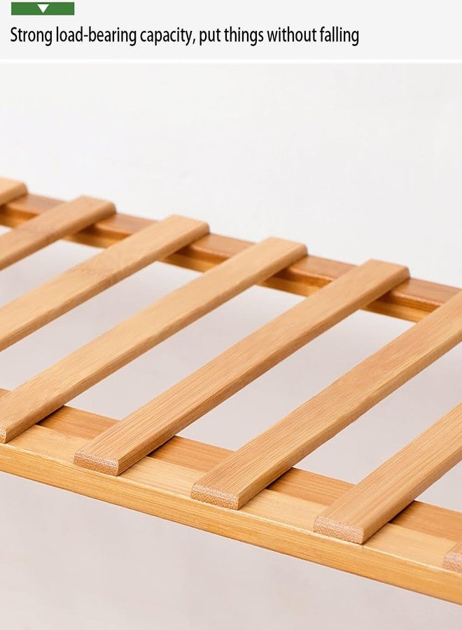 HGLuKGO Bamboo Shoe Rack,Portable Folding Shoe Storage Rack,Without Installation Shoe Organizer for Corridors, Bedrooms and Other Spaces (3 Tier) - Image 3