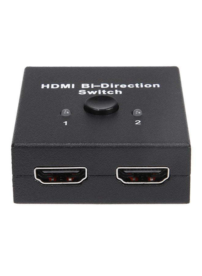 NIBEMINENT Dual Port 3D 4K HDMI 2.0 Bi-Directional Signal Switcher Splitter Switch Black - Image 1