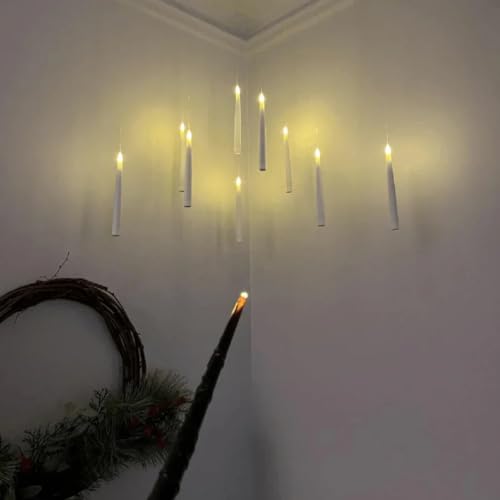 Chronos Lumos Floating Taper Candles with Wand | Pack of 12 - Image 4