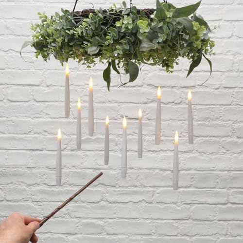 Chronos Lumos Floating Taper Candles with Wand | Pack of 12 - Image 2